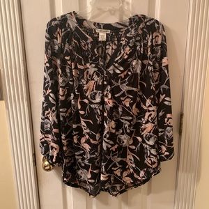 Cathy Daniel’s Pink and Black Blouse XL